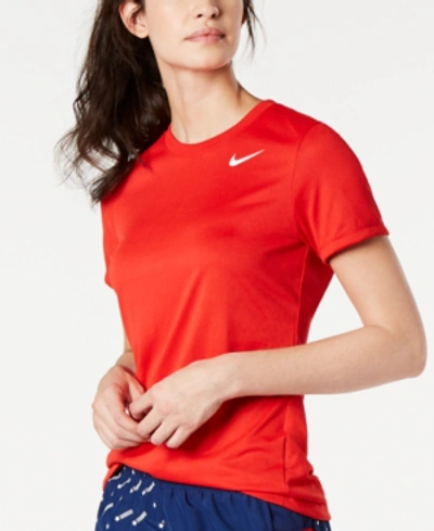 Shop Nike Women's Dry Legend T-shirt In University Red