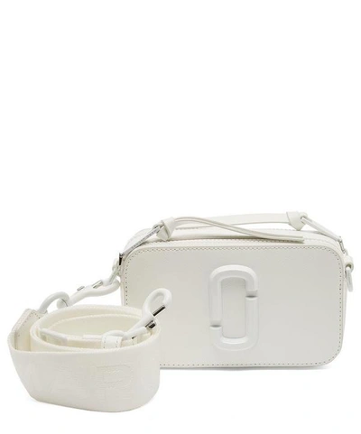 Shop Marc Jacobs Snapshot Dtm Small Cross-body Camera Bag In Moon White