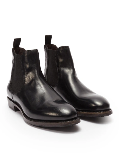 Shop Project Twlv 'hanoi' Leather Chelsea Boots In Black