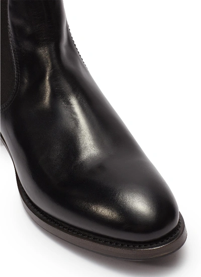 Shop Project Twlv 'hanoi' Leather Chelsea Boots In Black
