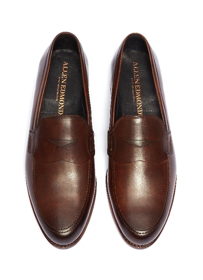 Shop Allen Edmonds 'wooster Street' Leather Penny Loafers In Cigar