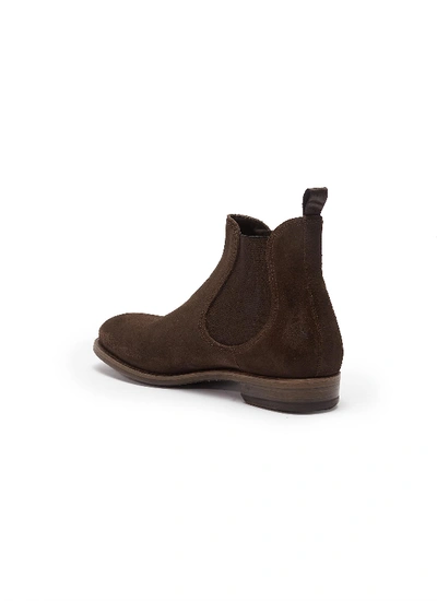 Shop Project Twlv 'hanoi' Suede Chelsea Boots In Brown