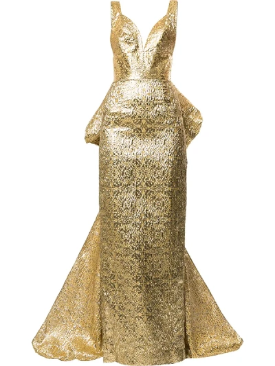 Shop Bambah Columbine Gown In Gold