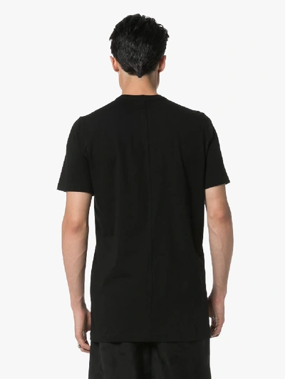 Shop Rick Owens Black Level Woven Cotton T-shirt