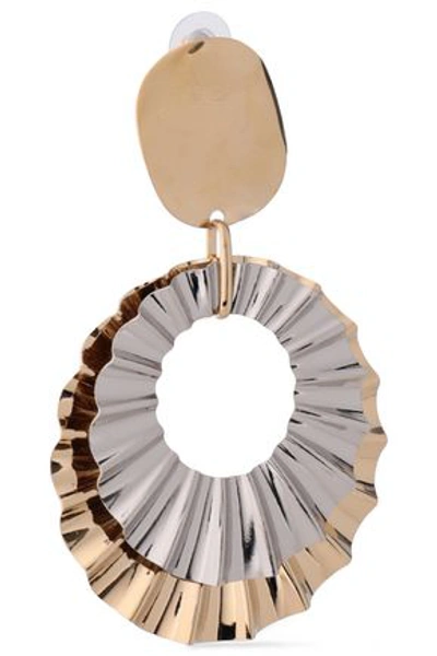Shop Isabel Marant Woman Silver And Gold-tone Earrings Gold