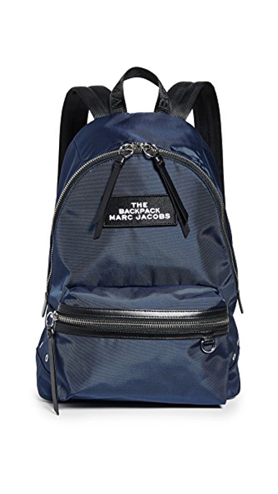 Shop Marc Jacobs The Large Backpack In Night Blue