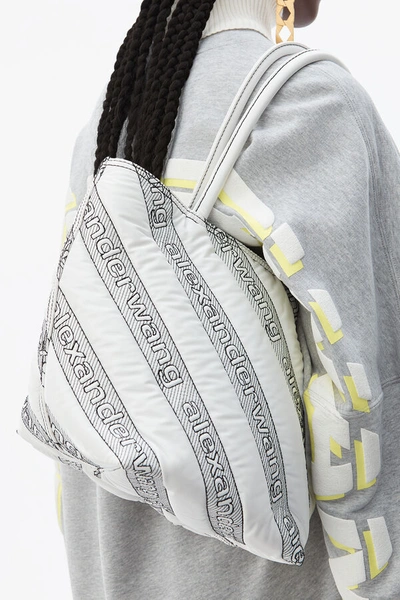 Shop Alexander Wang Roxy Quilted Tote In White