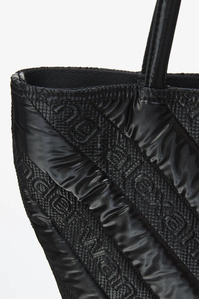 Shop Alexander Wang Roxy Quilted Tote In Black