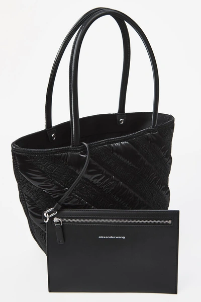 Shop Alexander Wang Roxy Quilted Tote In Black