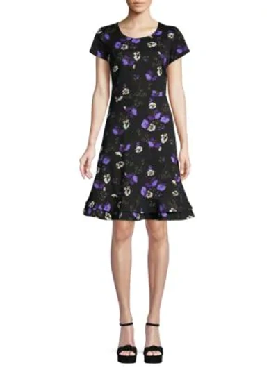 Shop Abs By Allen Schwartz Floral A-line Dress In Blooms