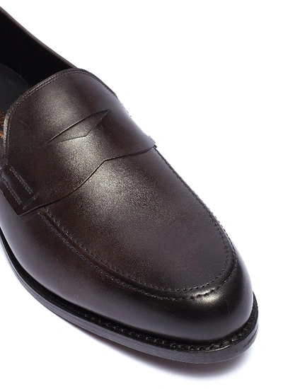 Shop Allen Edmonds 'wooster Street' Leather Penny Loafers In Grey