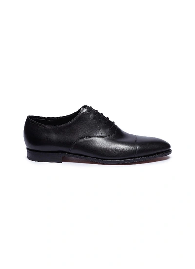 Shop John Lobb 'city Ii' Leather Oxfords In Black