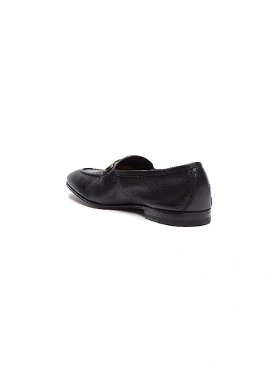 Shop Henderson Horsebit Leather Loafers In Black
