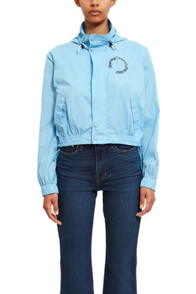 Shop Opening Ceremony Cropped Baby Wind Jacket In Slate Blue