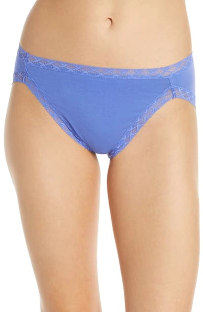 Shop Natori Bliss French Cut Briefs In Pale Blueberry