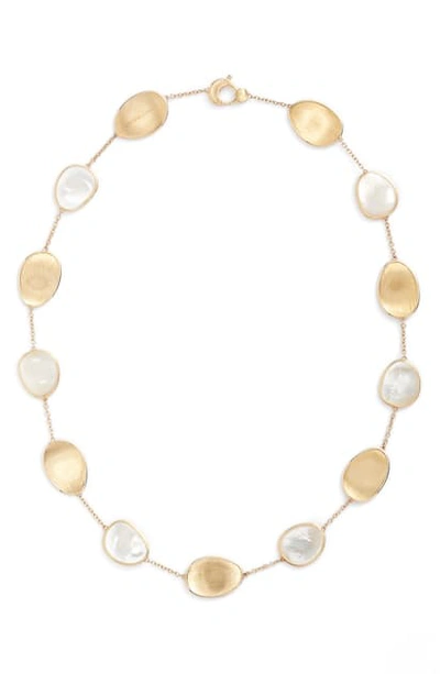 Shop Marco Bicego Lunaria Mother Of Pearl Collar Necklace In White Mother Of Pearl