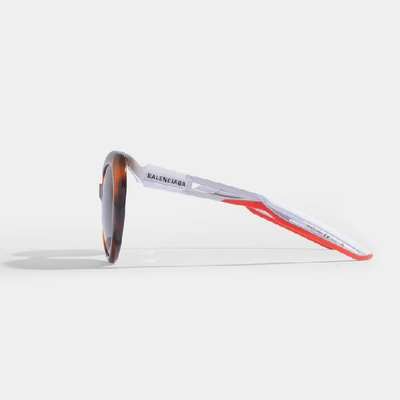 Shop Balenciaga Hybrid Butterfly Sunglasses