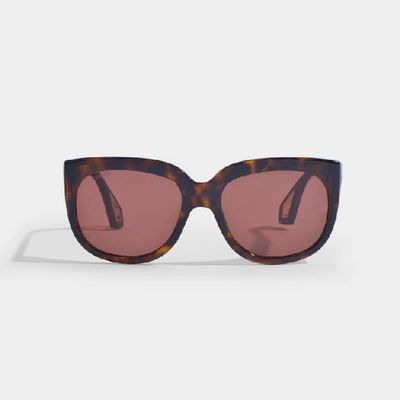 Shop Gucci Square Sunglasses With Lateral Protections