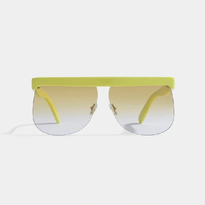 Shop Courrèges The Mask Sunglasses