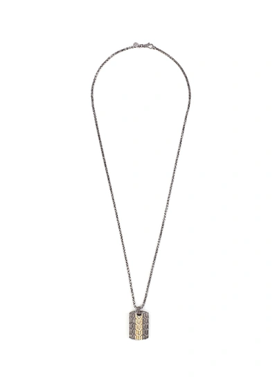 Shop John Hardy 'classic Chain' Rhodium Silver Yellow Gold Pendant Necklace