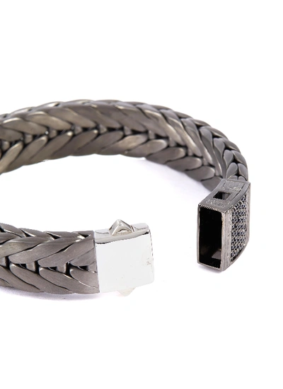 Shop John Hardy 'classic Chain' Sapphire Extra Large Weave Chain Bracelet In Metallic