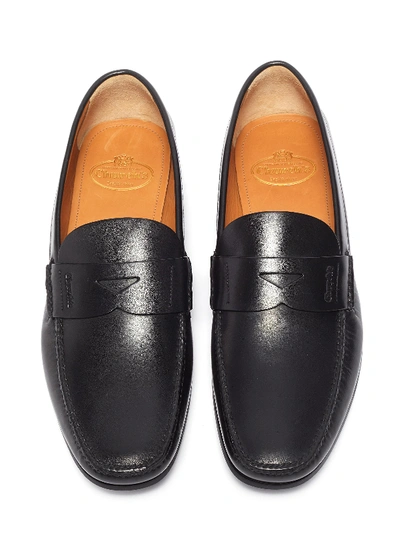 Shop Church's 'karl' Leather Penny Loafers In Black