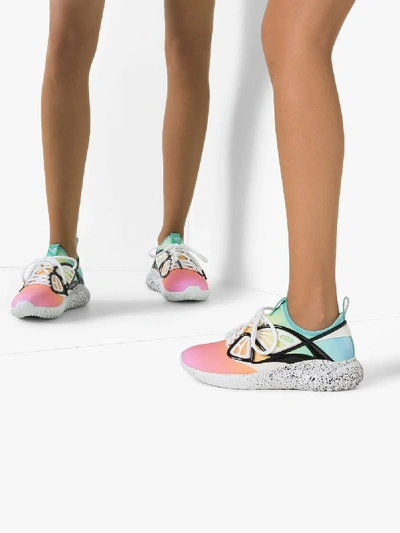 Shop Sophia Webster Multicoloured Fly-by Low Top Sneakers