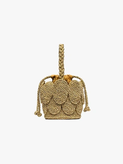 Shop Mehry Mu 'chacha Shell' Mini-tasche In Gold