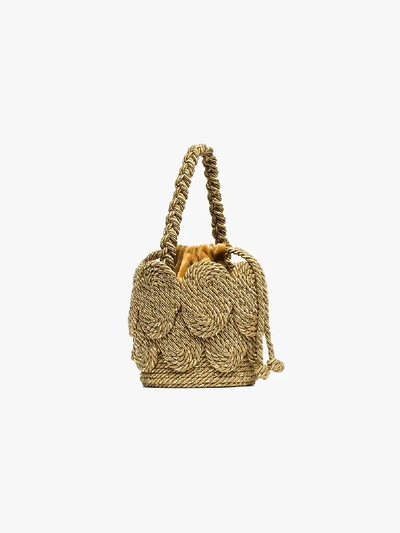 Shop Mehry Mu 'chacha Shell' Mini-tasche In Gold