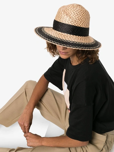 Shop Maison Michel Mmhe Nat Virginie Rope Straw Hat In Neutrals