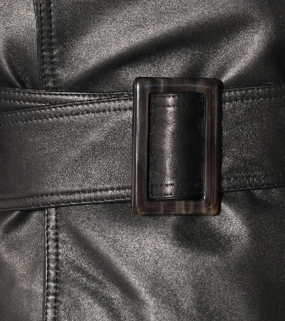 Shop Rick Owens Leather Jacket In Black