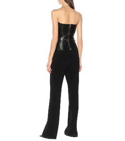 Shop Rick Owens Leather Bustier In Black