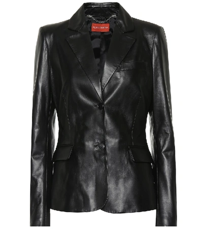 Shop Altuzarra Egan Leather Jacket In Black