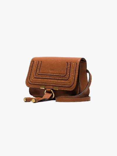Shop Chloé Marcie Belt Bag In Brown