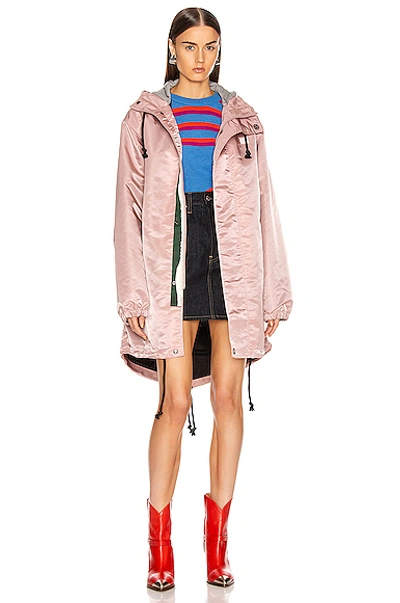 Shop Acne Studios Osborn Face Jacket In Dusty Pink