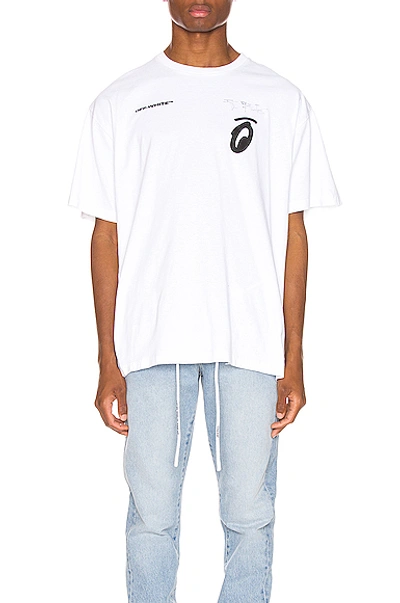 Shop Off-white Splitted Arrows Oversized Tee In White & Black