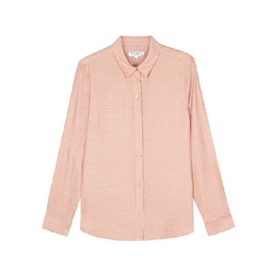 Shop Equipment Leema Light Pink Leopard-print Jacquard Shirt