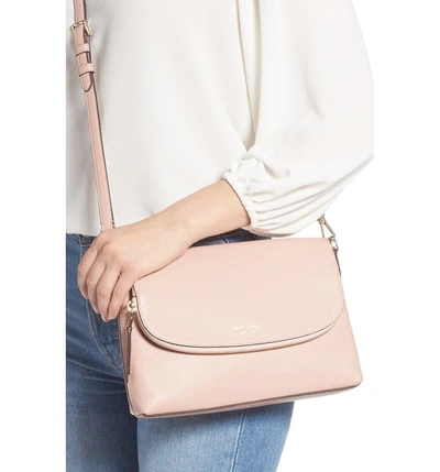 Kate Spade Large Polly Leather Crossbody Bag - Pink In Flapper Pink Multi |  ModeSens