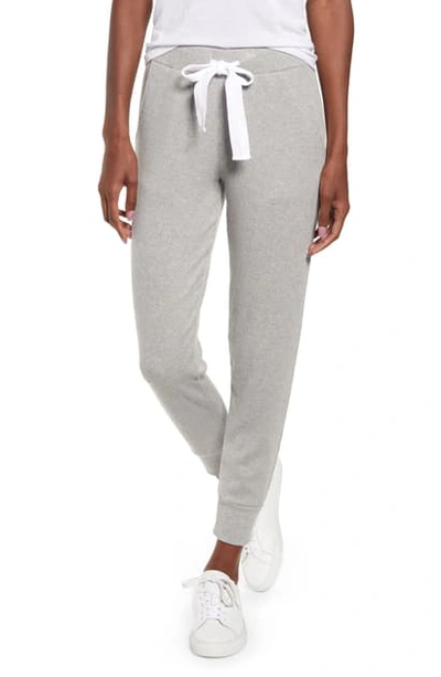 Shop Stateside Ribbed Jogger Pants In Heather Grey