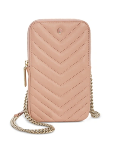 Shop Kate Spade New York Amelia Quilted Leather Phone Crossbody In Flapper Pink
