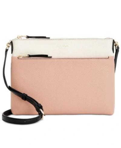 Shop Kate Spade New York Polly Crossbody In Flapper Pink Multi