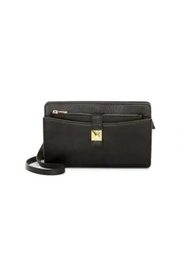 Furla Xl Diva Leather Crossbody Wallet In Onyx ModeSens