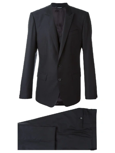 Shop Dolce & Gabbana Two Piece Suit In Blue