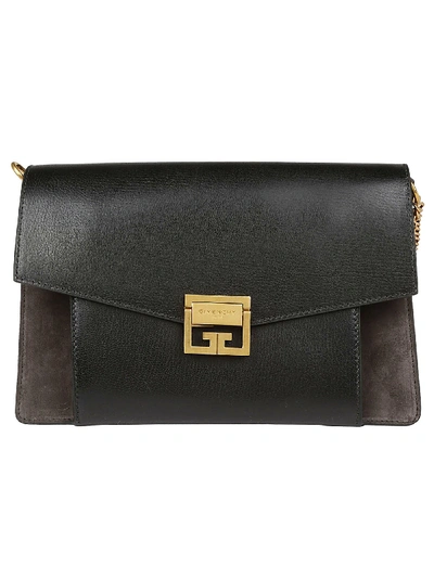 Shop Givenchy Gv3 Medium Bag In Black Grey