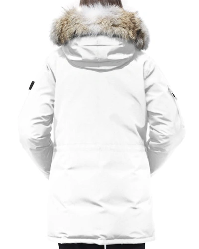 Shop Canada Goose Expedition Multi-pocket Fur Hood Parka Coat In North Star White