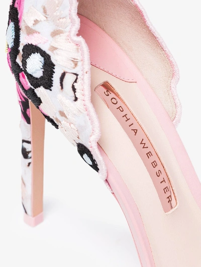 Shop Sophia Webster Chiara 100mm Butterfly Sandals In Pink