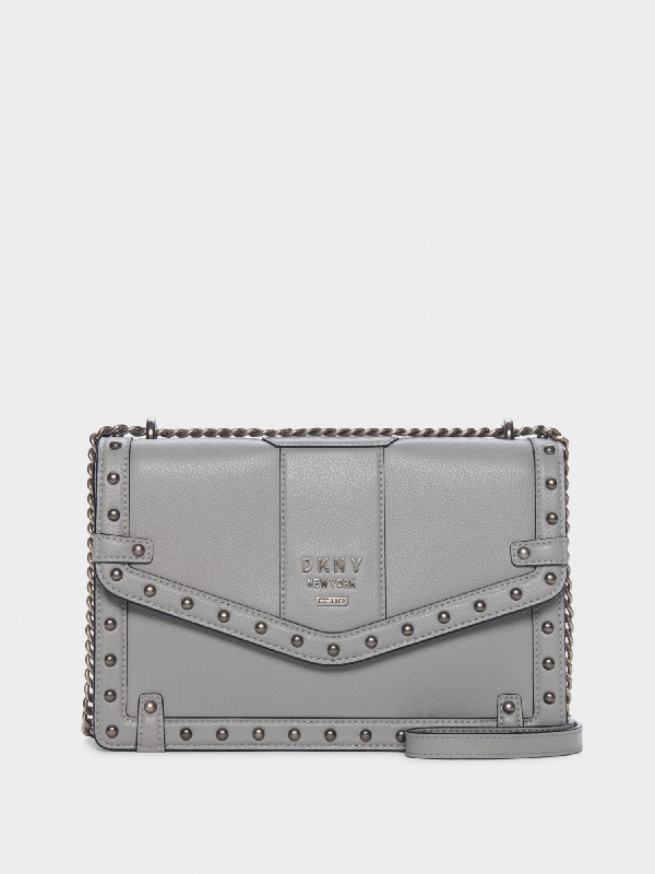 dkny whitney studded shoulder bag
