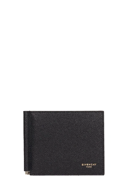 Shop Givenchy Card Holder Wallet In Black Leather