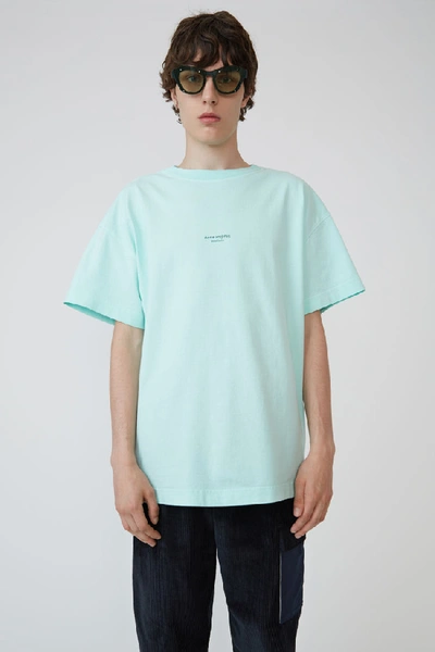 Shop Acne Studios Oversized T-shirt Faded Mint