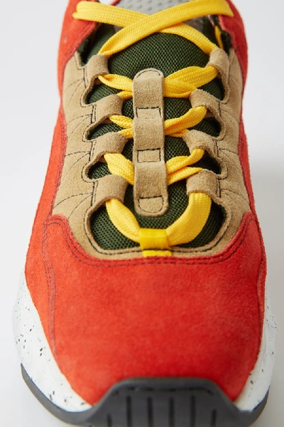 Shop Acne Studios Rockaway Contrast Orange/beige In Rockaway Contrast Sneakers